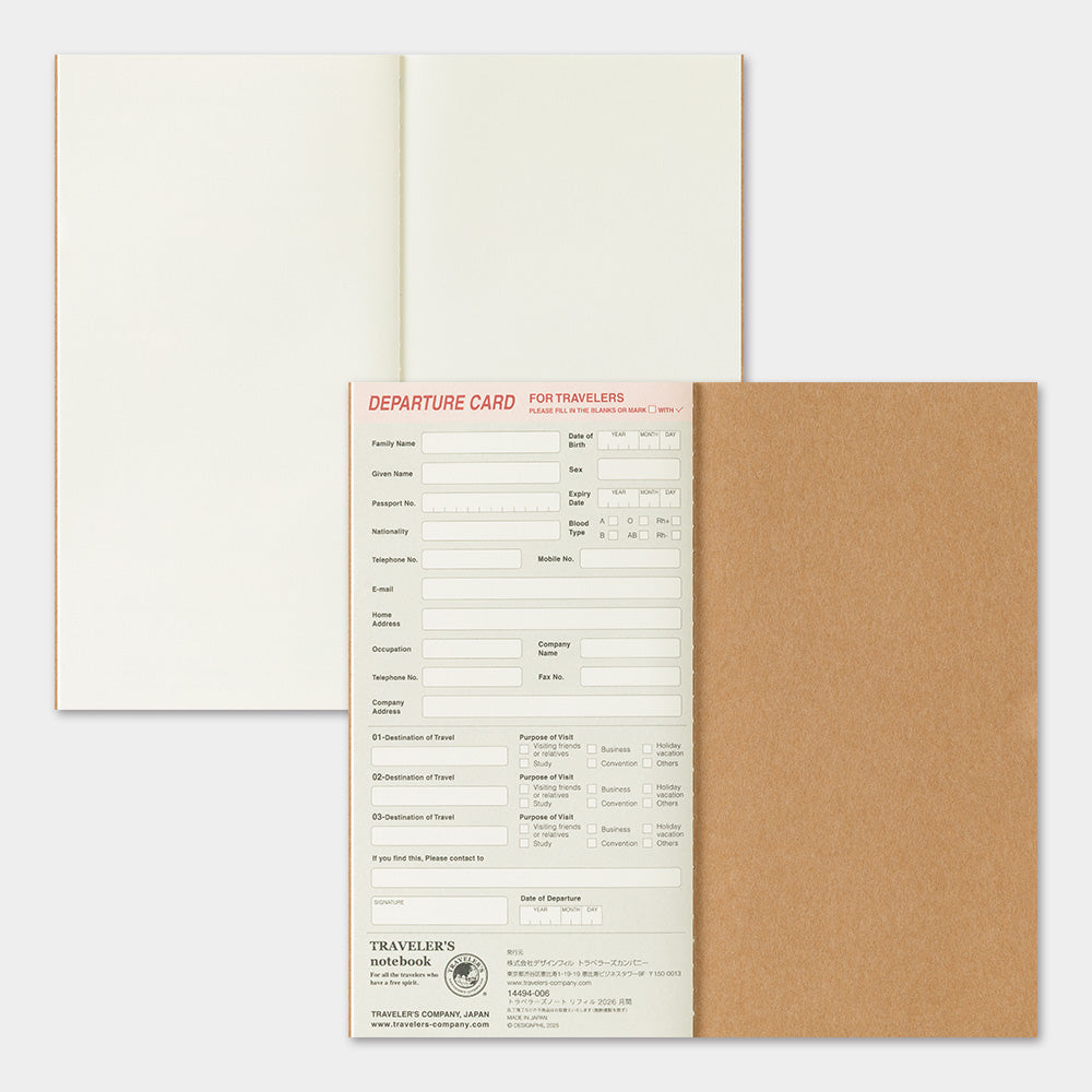 2026 Traveler's Monthly Planner | Regular Size