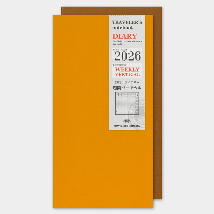 2026 Traveler's Weekly Vertical Planner | Regular Size