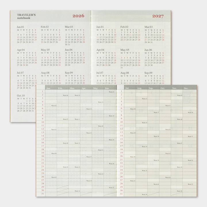 2026 Traveler's Monthly Planner | Passport Size