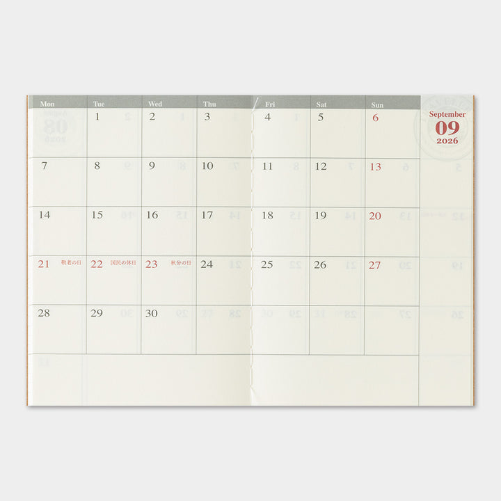 2026 Traveler's Monthly Planner | Passport Size