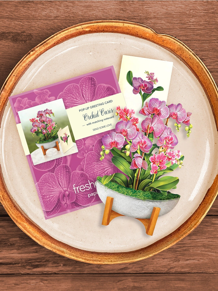 Orchid Oasis Mini Pop-Up Card