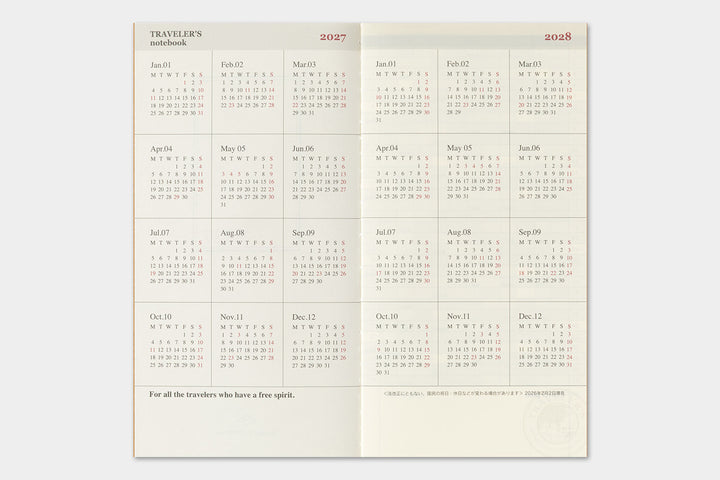 2027 Traveler's Monthly Planner | Regular Size
