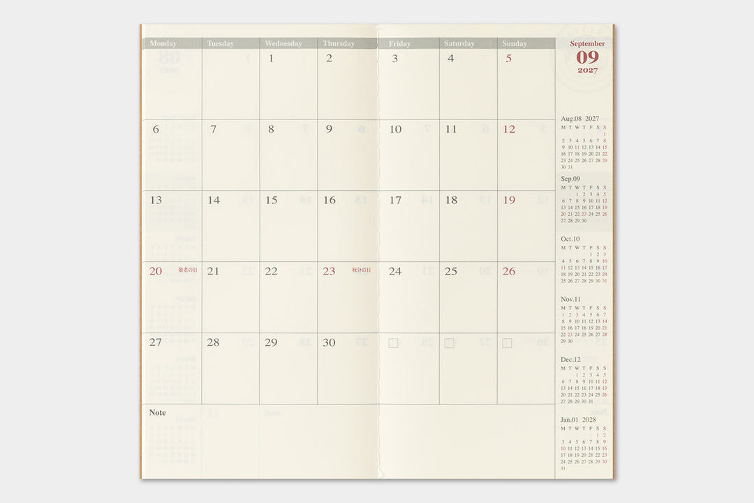 2027 Traveler's Monthly Planner | Regular Size