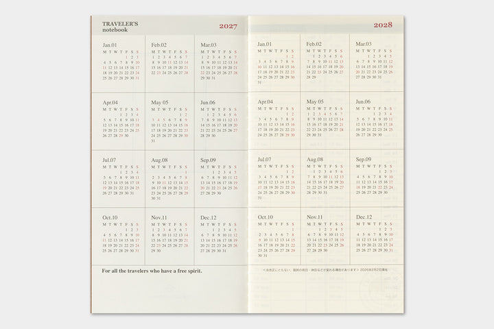 2027 Traveler's Weekly Vertical Planner | Regular Size