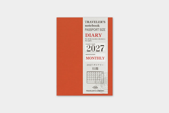 2027 Traveler's Monthly Planner | Passport Size
