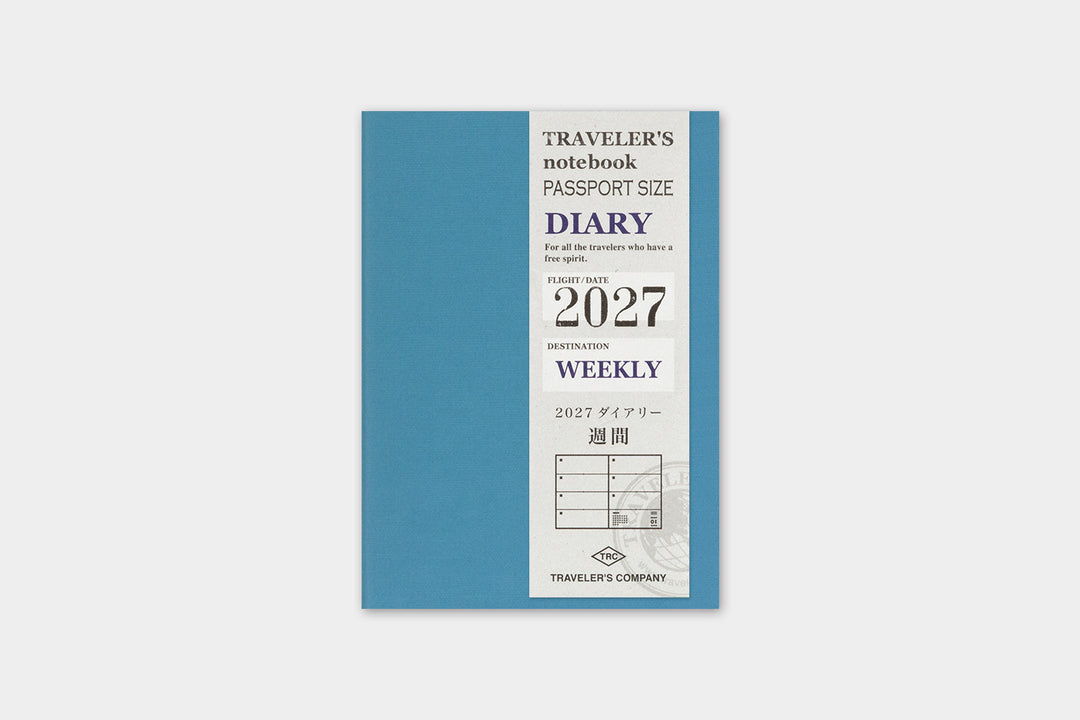 2027 Traveler's Weekly Planner | Passport Size