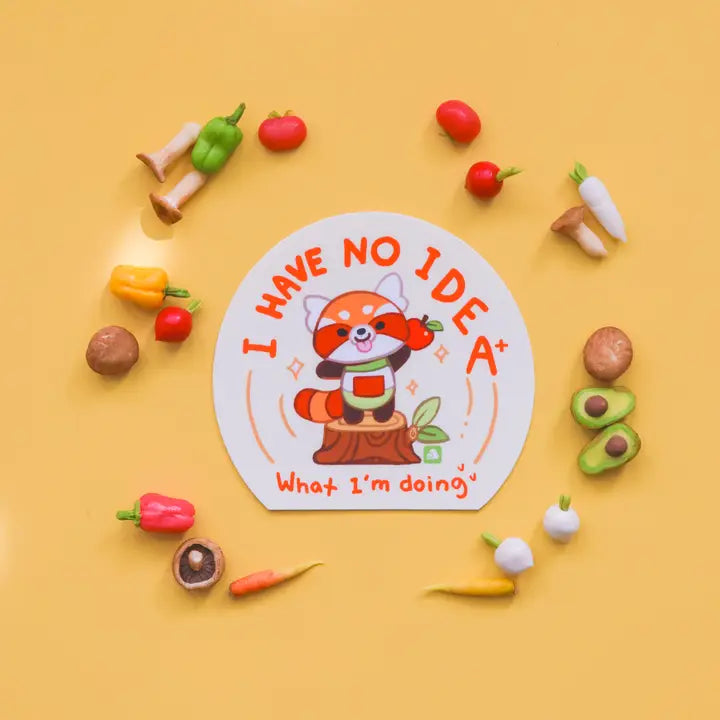 I Have No Idea Red Panda | Vinyl Sticker