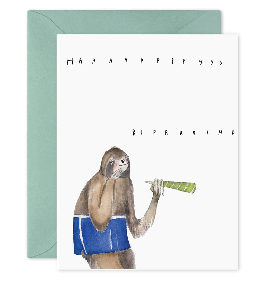 Speedy Sloth | Greeting Card