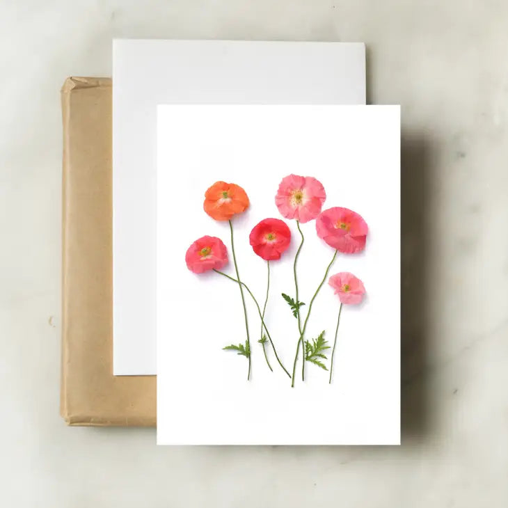 Pink Poppies | Greeting Card