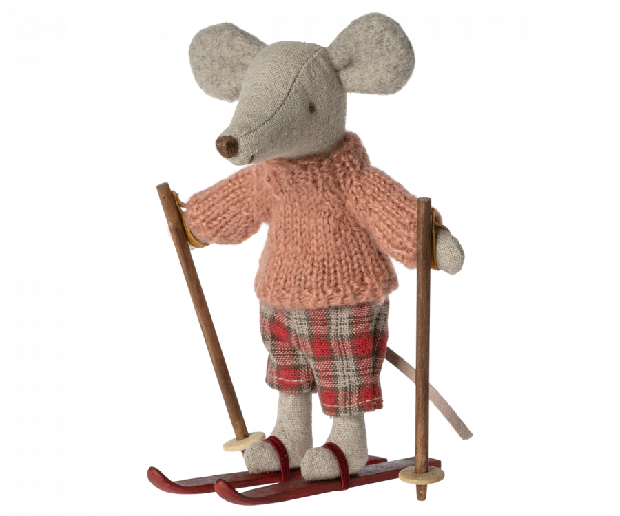 Big Sister Winter Mouse in Ski Set