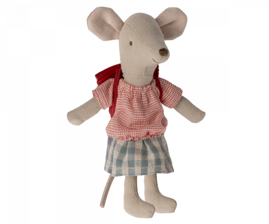 Tricycle Mouse with Bag | Big Sister Mouse | Red