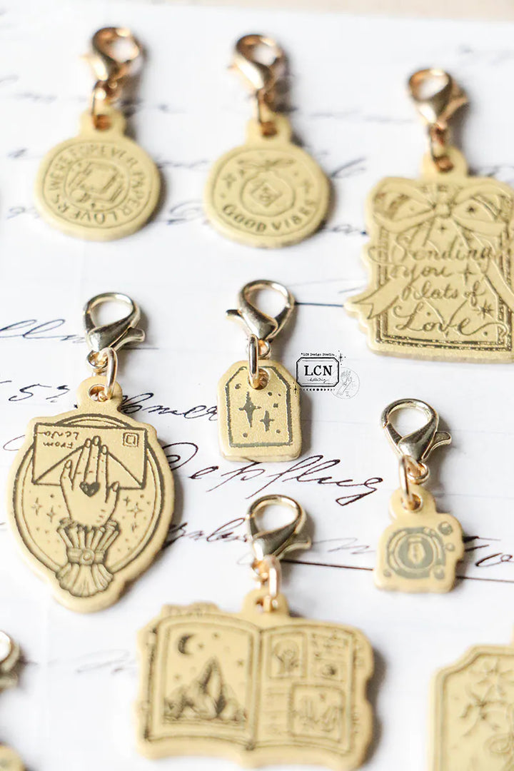 LCN Mini Tag Brass Charm