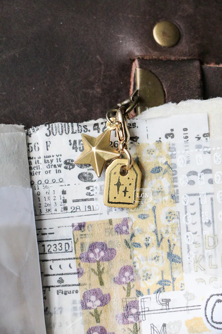 LCN Mini Tag Brass Charm