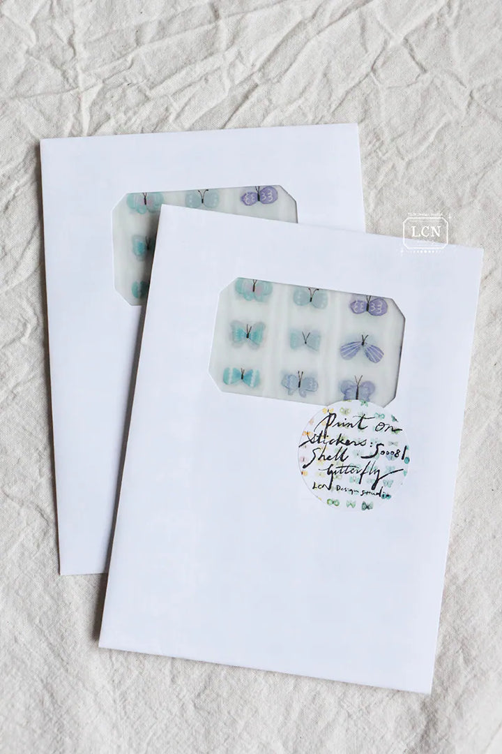 LCN Shell Butterfly Mini Sticker Set