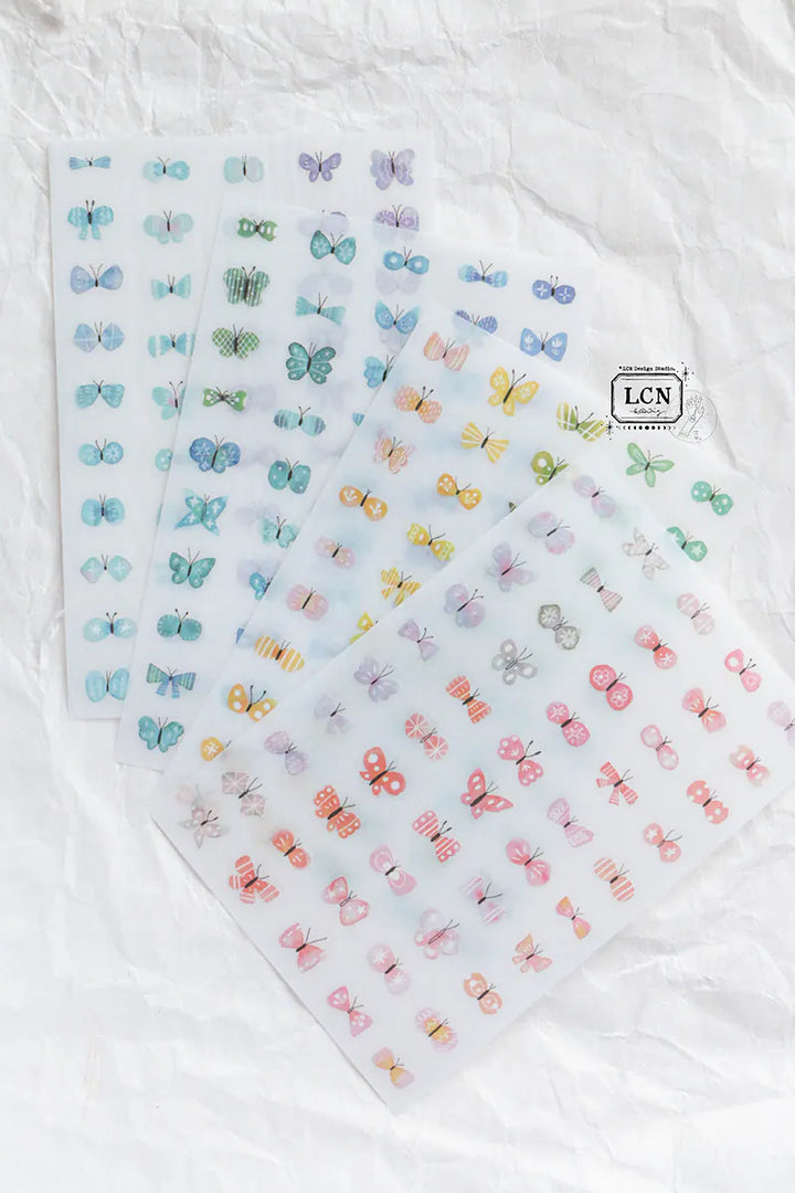 LCN Shell Butterfly Mini Sticker Set