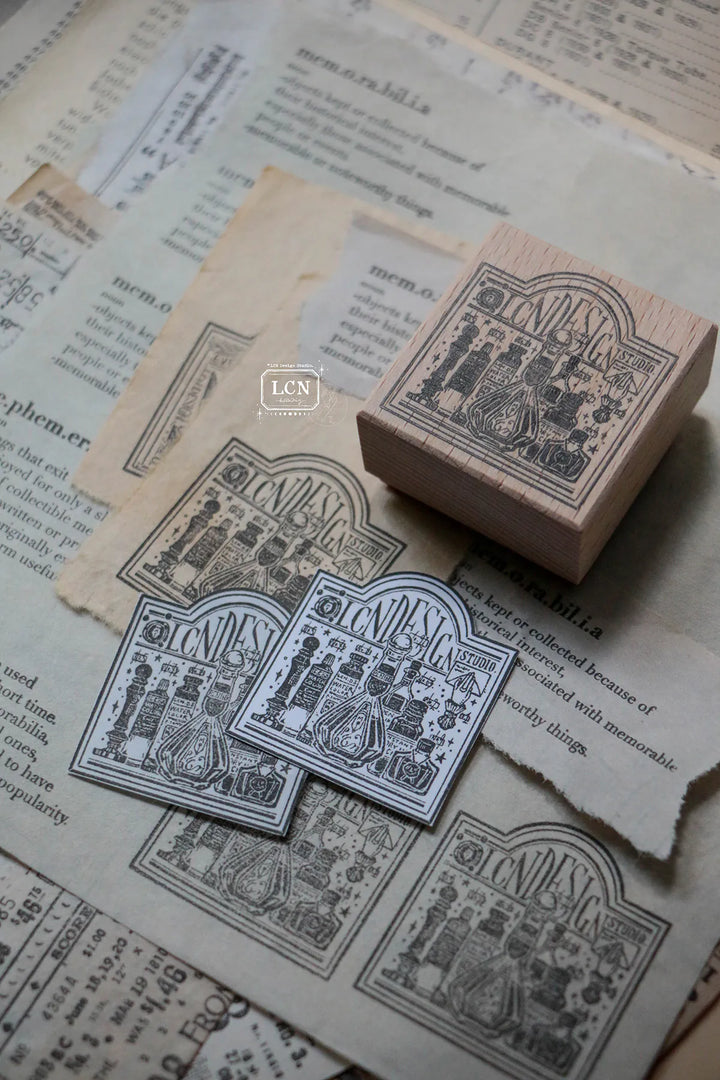 Ink Signboard Wooden Stamp