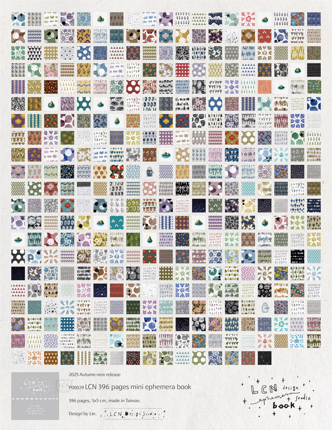LCN 396 Pages Mini Ephemera Book