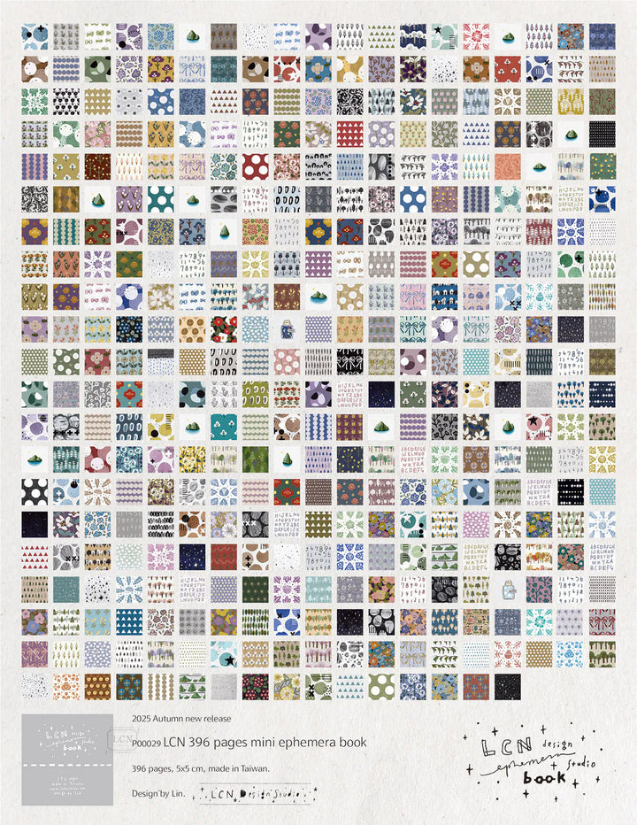 LCN 396 Pages Mini Ephemera Book