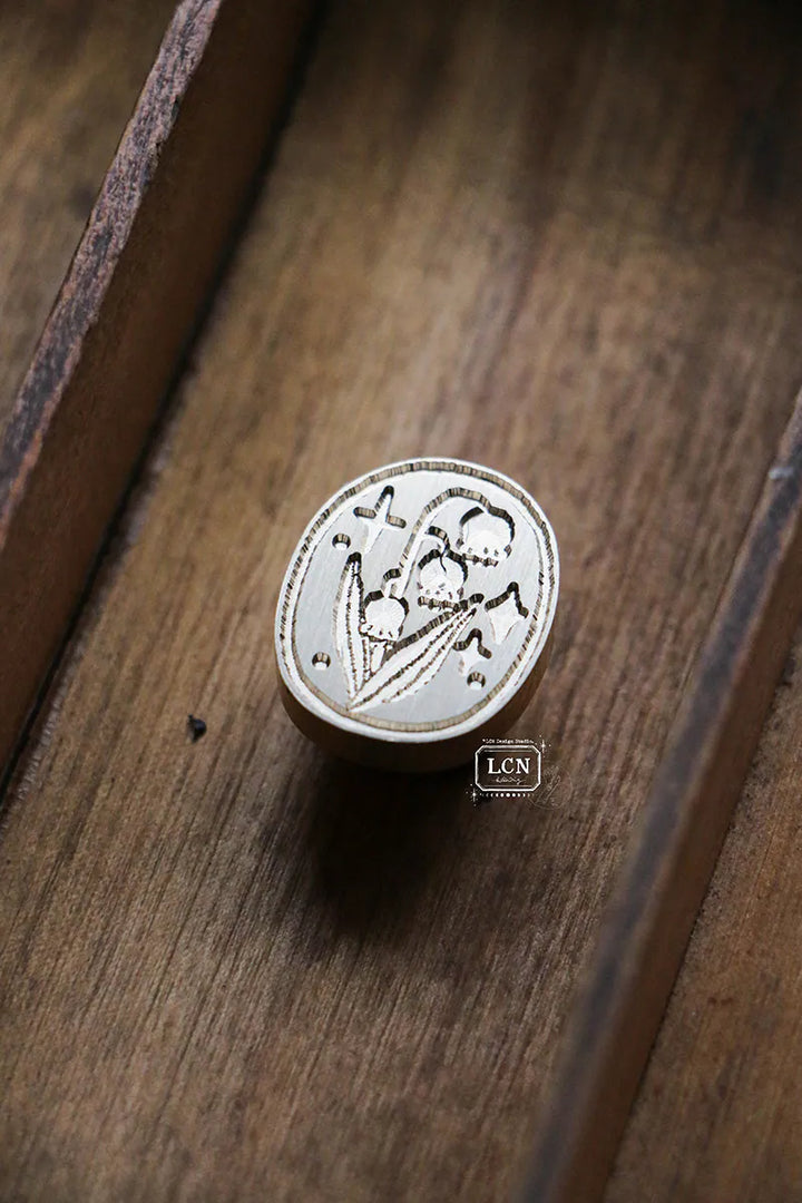 LCN Lily of the Valley Wax Seal Stamp with Handle