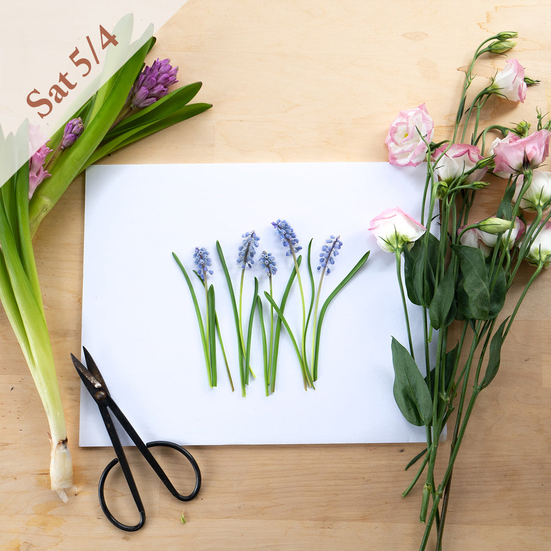 The Art of the Botanical Flat Lay | Spring Flowers