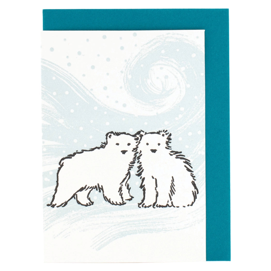 Polar Bears Single Enclosure Card