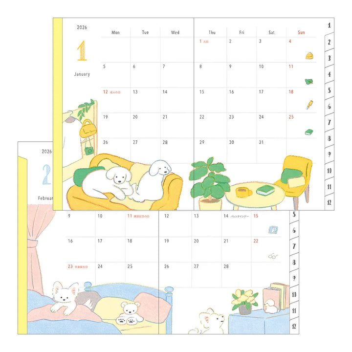 2026 Pocket Weekly Diary | Dog