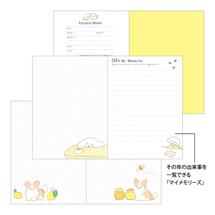 2026 Pocket Weekly Diary | Dog