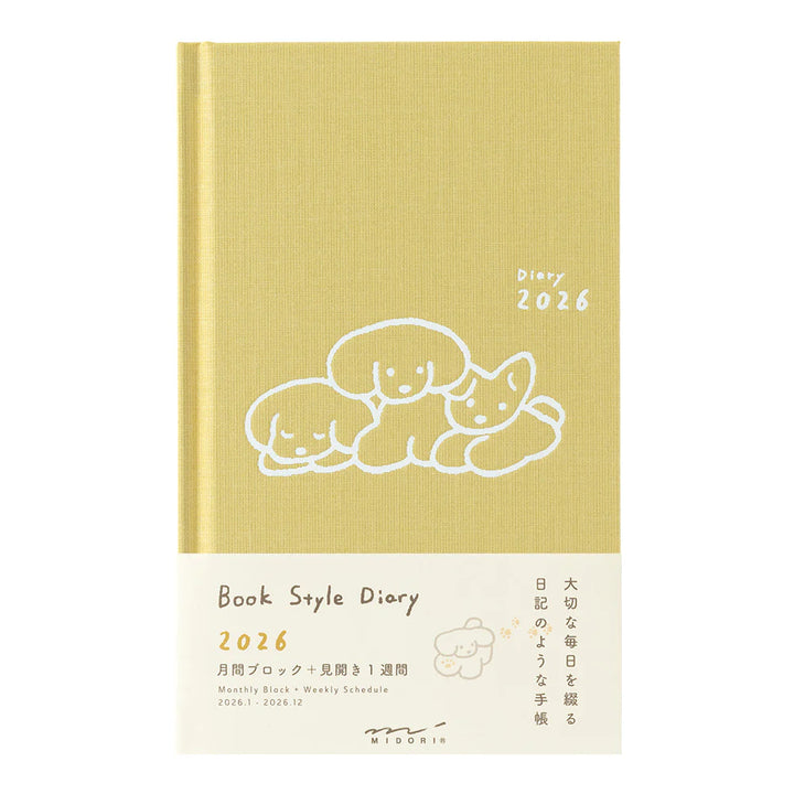2026 Weekly Diary Book | Yellow Dog