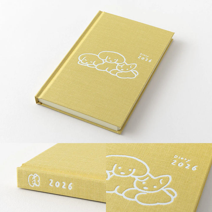2026 Weekly Diary Book | Yellow Dog
