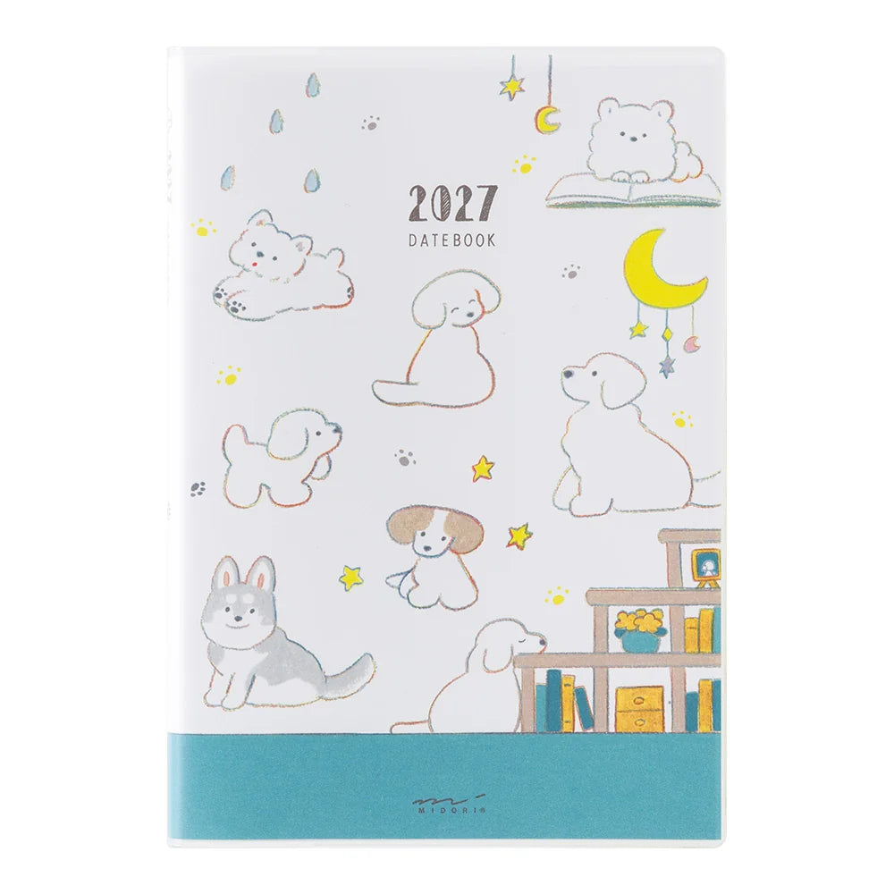 Midori 2026 Pocket B6 Weekly Diary | Dog