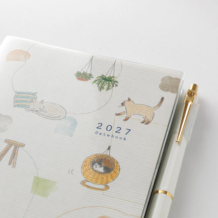 Midori 2026 Pocket B6 Weekly Diary | Cat