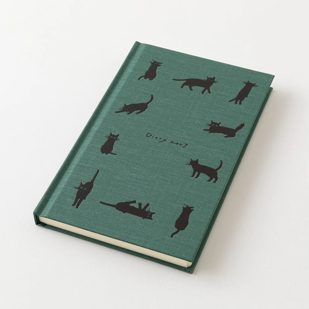 Midori 2027 Weekly Diary Book | Green Cat