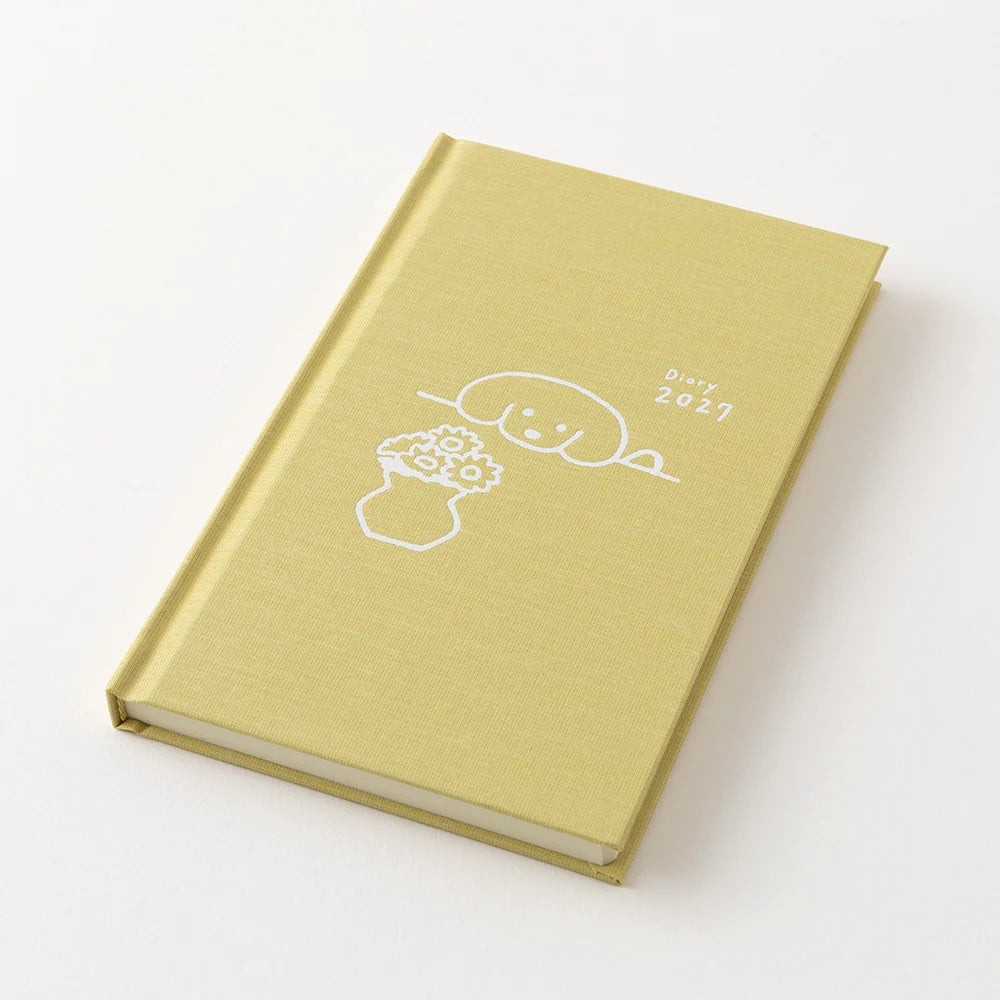 Midori 2027 Weekly Diary Book | Yellow Dog
