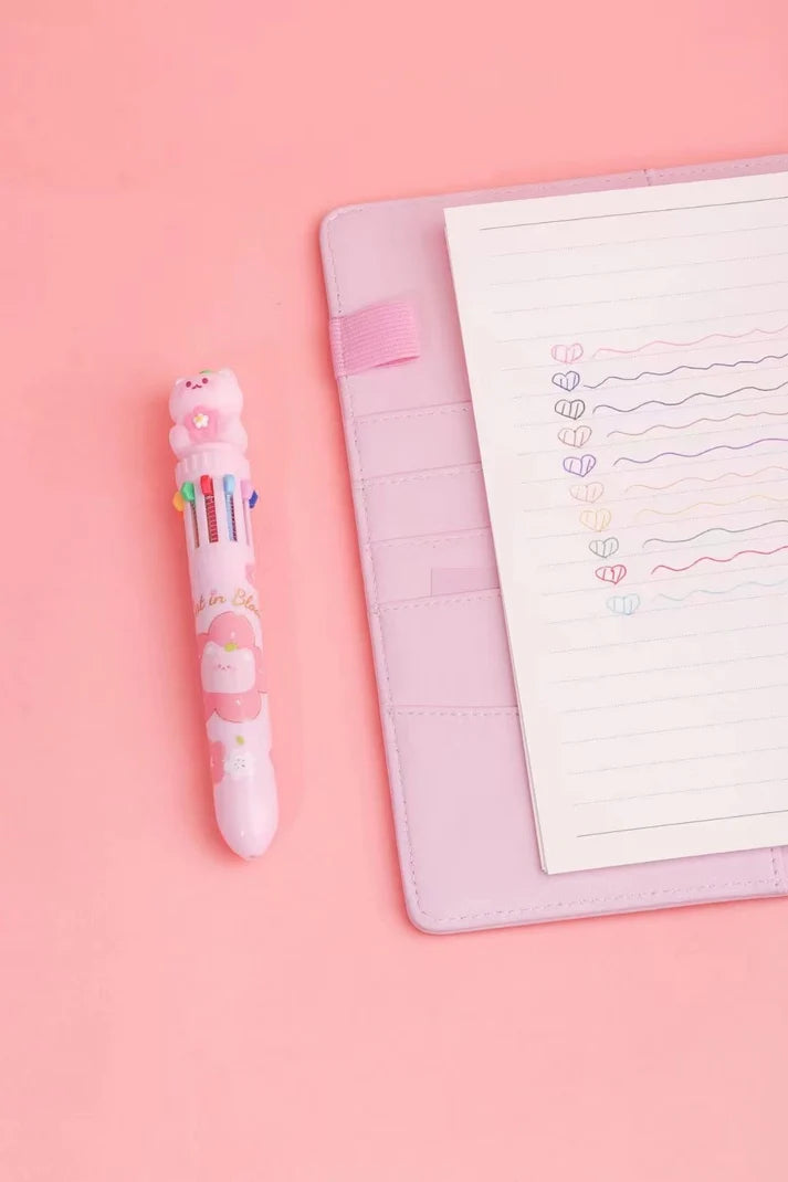 Sakura Blossom Cat Multicolor Pen