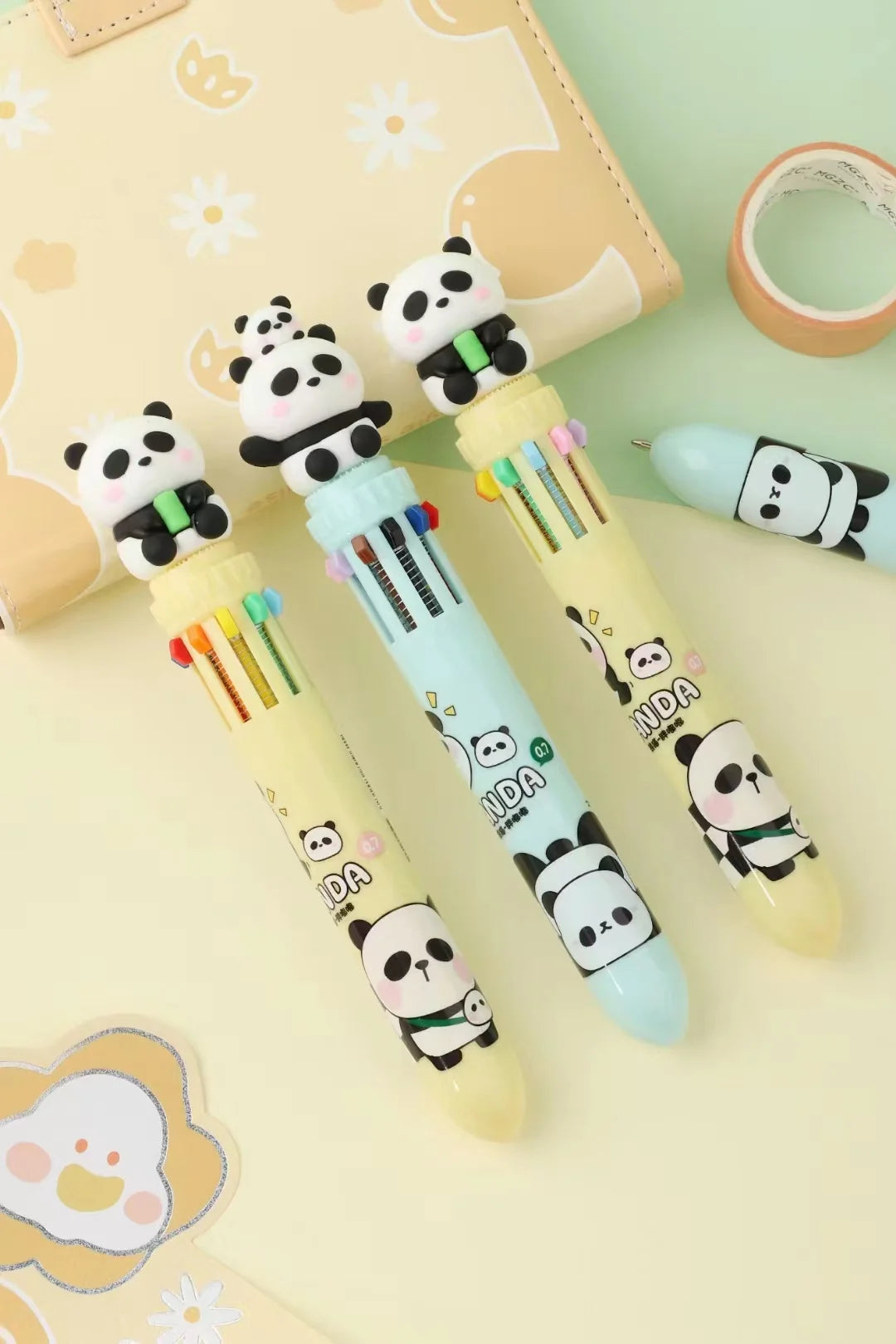 Cute Panda Multicolor Pen