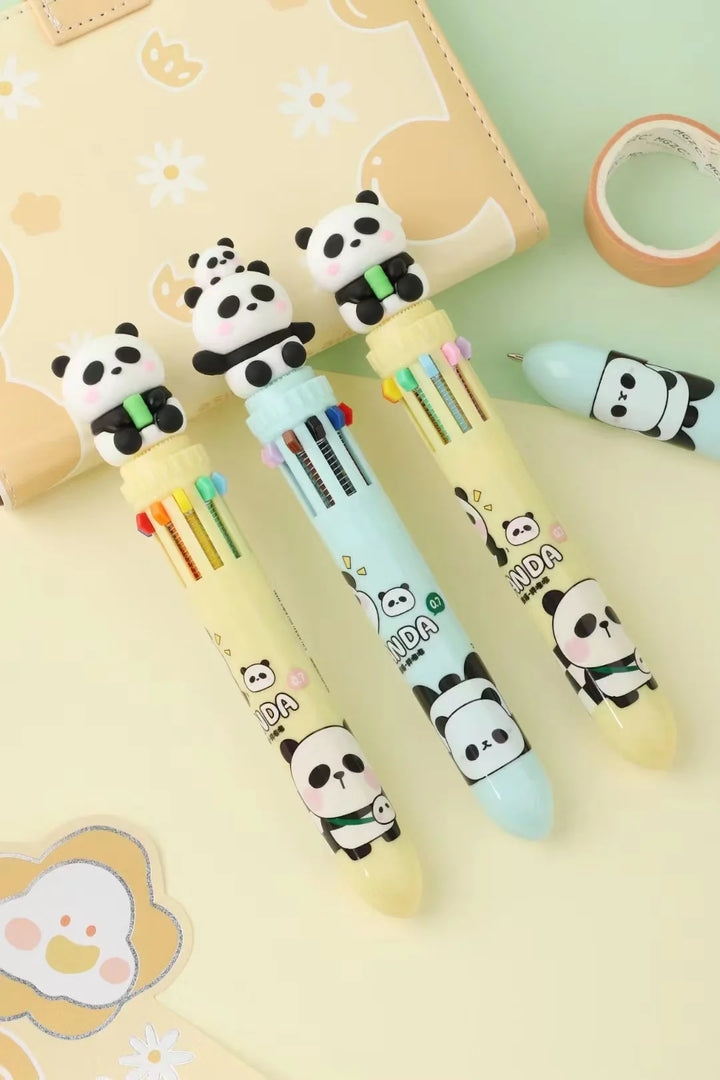 Cute Panda Multicolor Pen