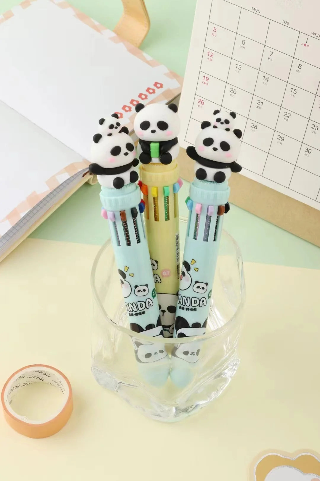 Cute Panda Multicolor Pen