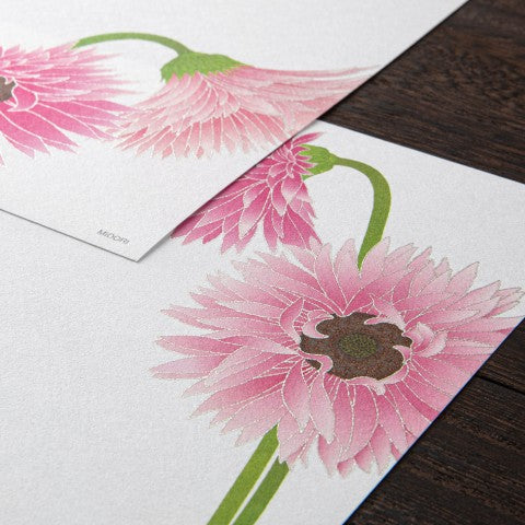 Summer Gerbera Letter Pad | Foiled-Stamp Paper