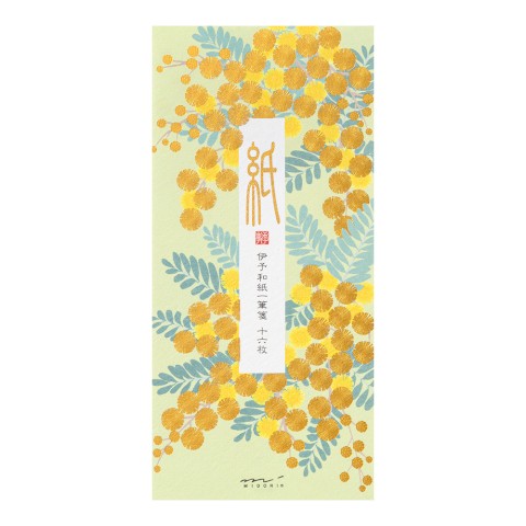 Spring Mimosa Message Pad | Foiled-Stamp Paper
