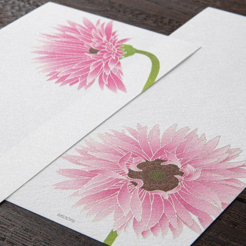 Summer Gerbera Message Pad | Foiled-Stamp Paper