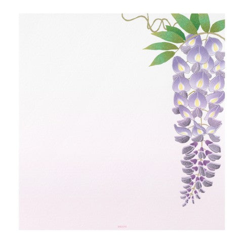 Summer Wisteria Letter Pad | Foiled-Stamp Paper