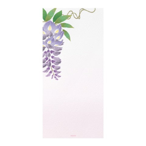 Wisteria Message Pad | Foiled-Stamp Paper