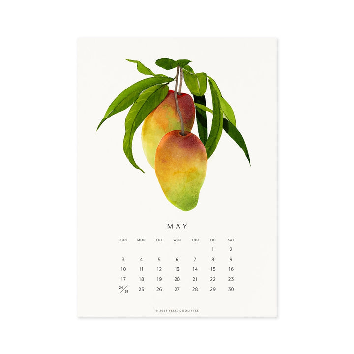 Fresh Fruit | 2026 Desk Calendar