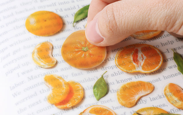 Mandarin Fruit Sticker