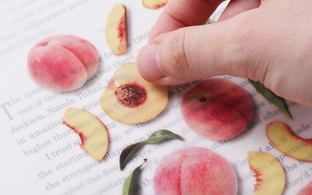 Peach Fruit Sticker