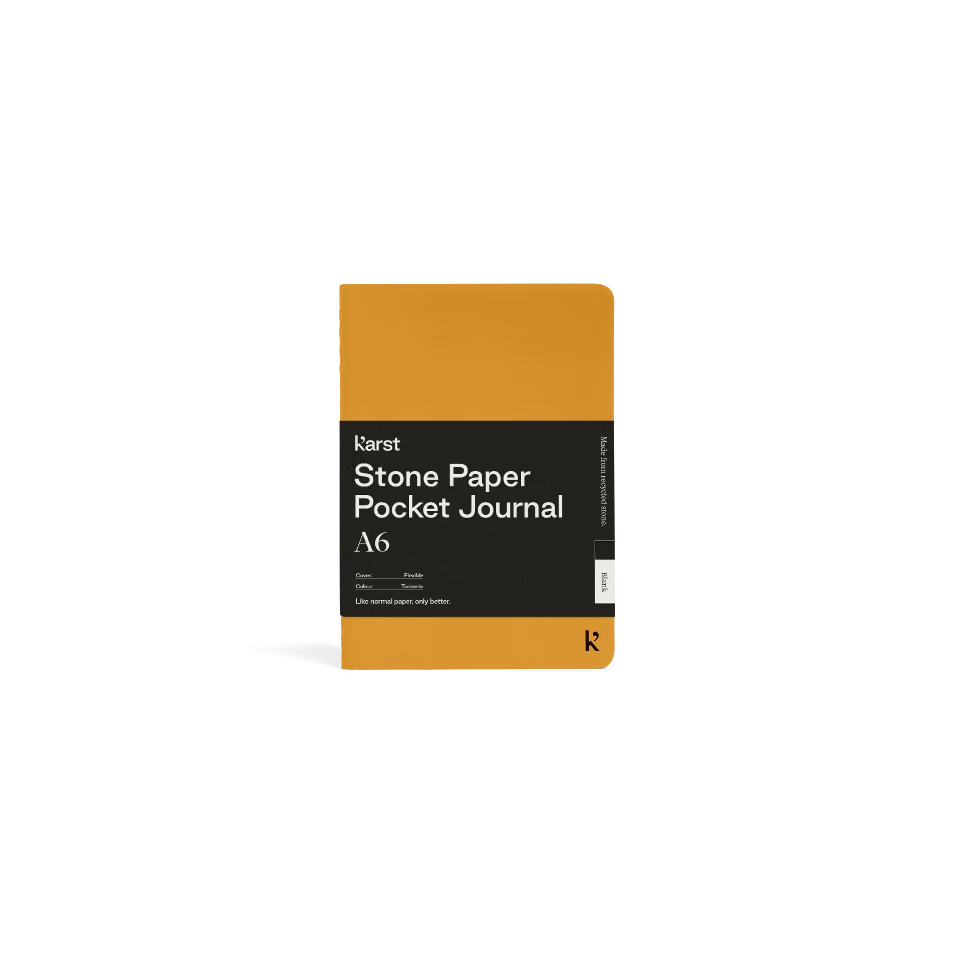 Turmeric Orange Softcover Stone Notebook | A6 Blank – The Paper Mouse