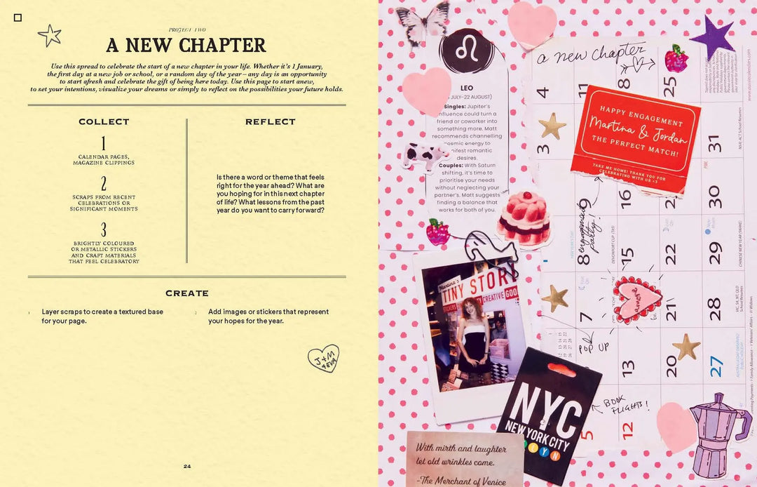 A Year of Junk Journaling: 52 Creative Prompts