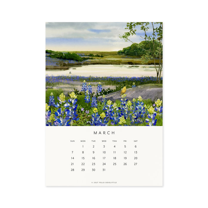 Drawn To Nature | 2027 Desk Calendar