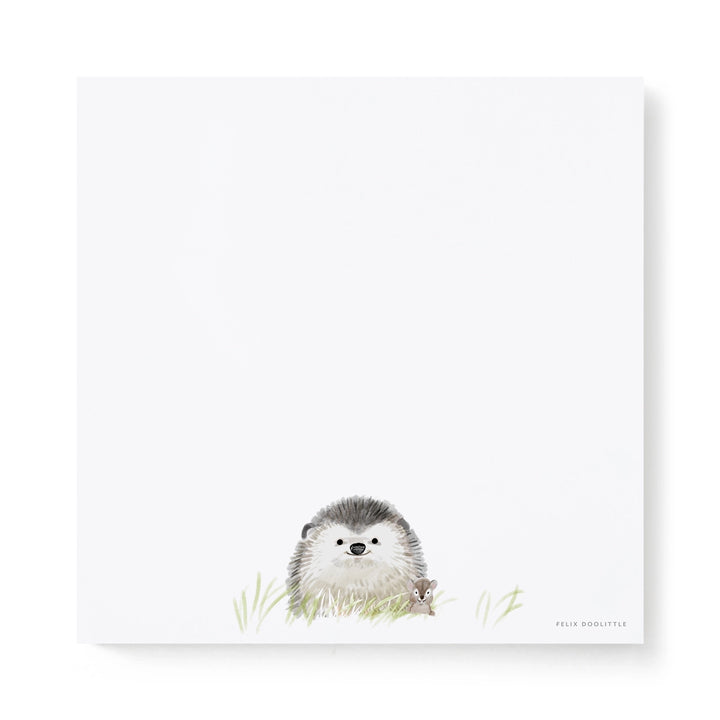 Lil Hedgie Square Notepad