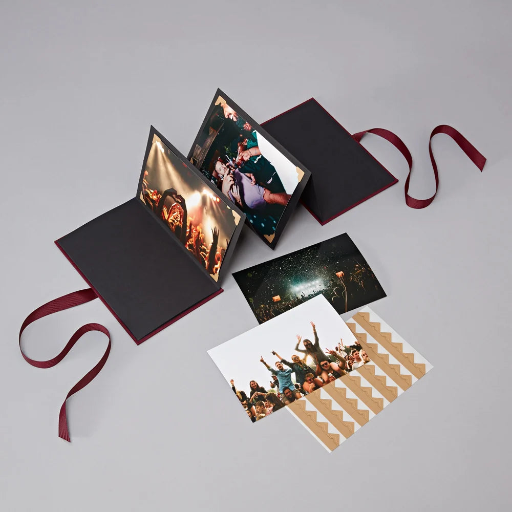 Semikolon Leporello Photo Album | Burgundy